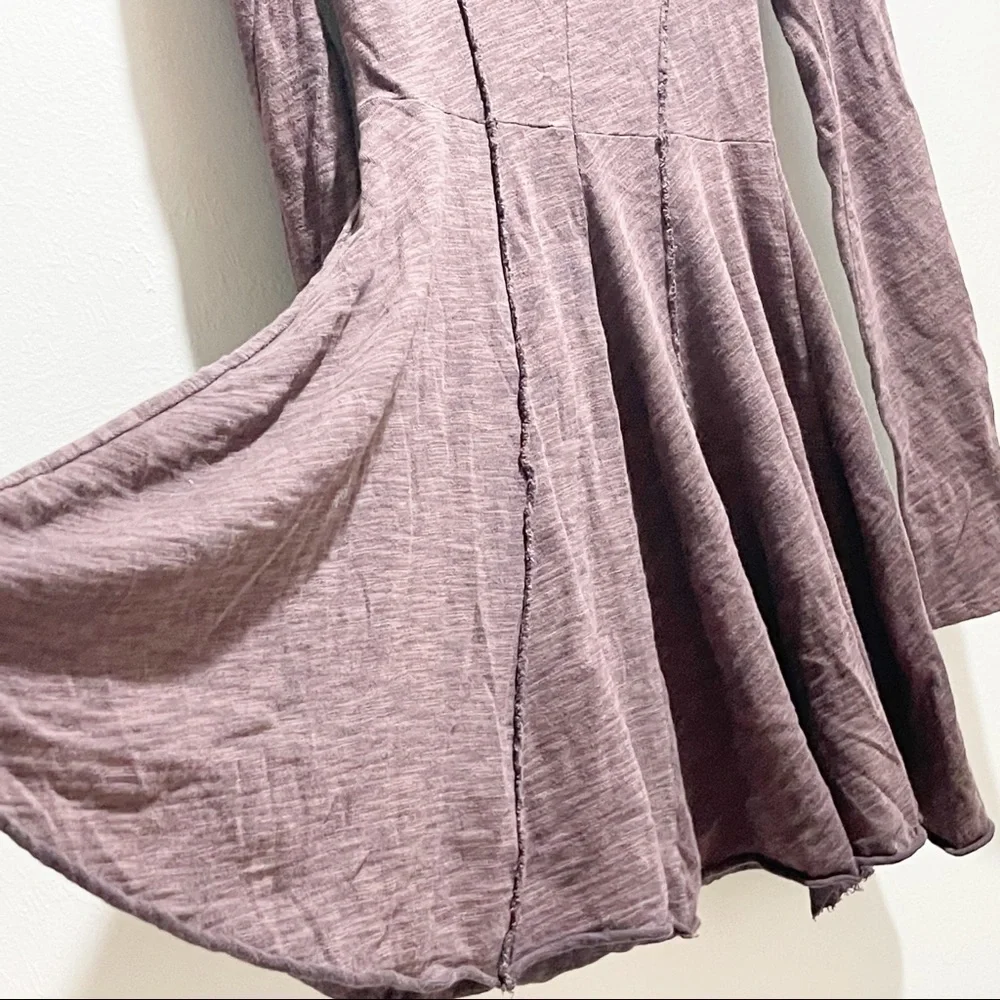 FREE PEOPLE BEACH Women’s FRANCES Cocoon Cowl Dress Heather Brown